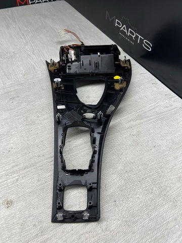 09-13 BMW E93 M3 CONVERTIBLE DCT CIC LEATHER CENTER CONSOLE TRIM