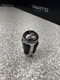 2004-2006 BMW E46 M3 SMG GEAR SHIFT KNOB NAPPA BLACK LEATHER / CHROME OEM