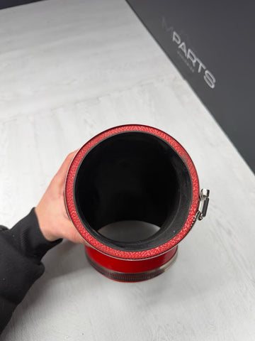BMW E46 M3 01-06 S54 Intake Elbow Air Channel Duct Pipe Silicone Red VORTEX