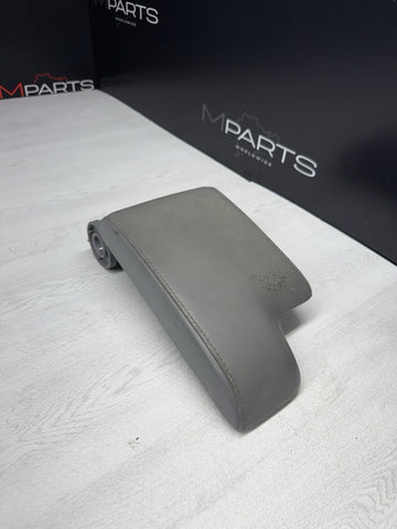01-06 BMW E46 M3 Center Console Top Armrest Arm Rest Dove Grey Leather