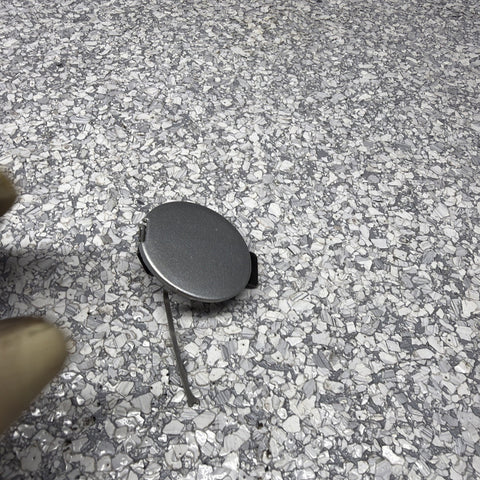 BMW E46 M3 01-06 Titan Silver Front tow hook cap cover 2695250