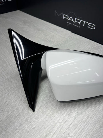 12-14 BMW F06 F12 F13 M6 Passenger Mirror Heated Camera Alpine White NO GLASS