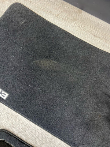 Genuine 01-06 BMW E46 M3 Convertible Carpets Floor Mats Black Front