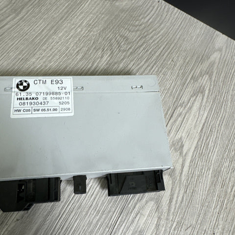 07-13 OEM BMW M3 335i 328i E93 Convertible CTM Roof Folding Top Module Unit