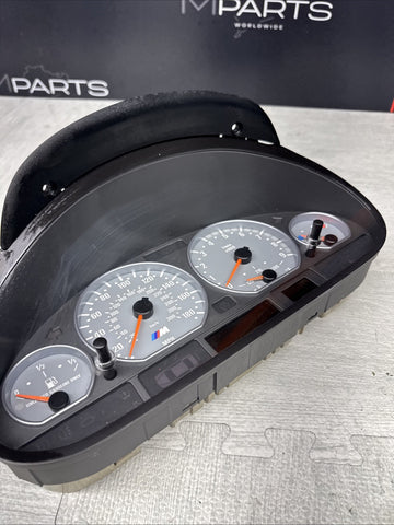 2001-2006 BMW E46 M3 Instrument Cluster Speedometer Spedometer SMG 77k