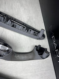 01-06 BMW E46 M3 Convertible Interior Armrests Trim Set Titan Shadow Grey + Pads