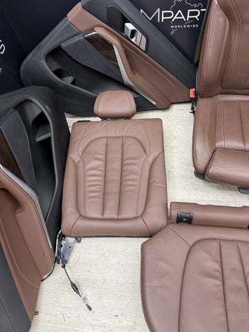 BMW 19-23 G05 X5 COFFEE LEATHER SEATS & PANELS SET