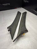 BMW E39 A PILLARS TRIM BLACK FRONT PAIR LEFT RIGHT OEM M5 *Broken*