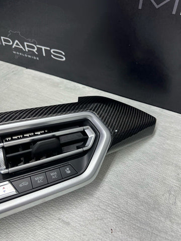 18-21 BMW G01 F97 X3 X3M CENTER DASH AC GRILLE VENT CARBON FIBER TRIM OEM