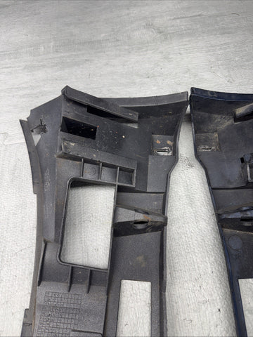 01-06 BMW E46 M3 LEFT RIGHT DRIVER FRONT BUMPER COVER GUARD BRACKET PAIR 2695247
