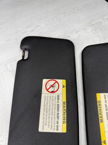 BMW 94-99 E36 M3 Black Sun Visors Sunvisors Pair OEM