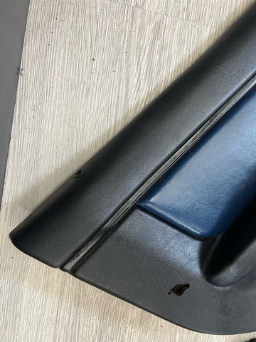 96-02 BMW Z3 M Z3M Front Left Driver Door Card Panel Cover Trim Estoril Blue