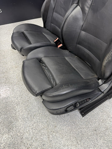 01-06 BMW E46 M3 Convertible Interior Front Non Heated Seats Black