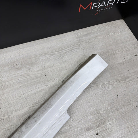 15-20 OEM BMW F82 F83 M4 Left Driver Side Skirt Rocker Panel Alpine White