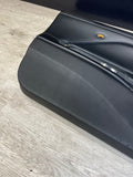 01-06 BMW E46 M3 DRIVER LEFT SIDE DOOR PANEL CARD BLACK OEM