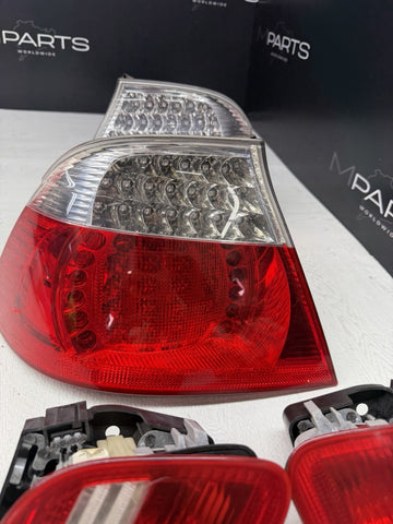 BMW E46 M3 01-06 Convertible LED Tail Lights Red Original Trunk Outers Inners