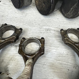 1996-2000 BMW S52 Engine Piston and Connecting Rod Set of 6 E36 M3 Z3M OEM