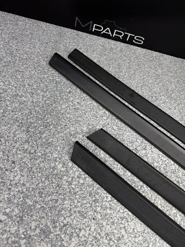 BMW E36 M3 Sedan 1992-1998 Black Door Mouldings Trims Set OEM