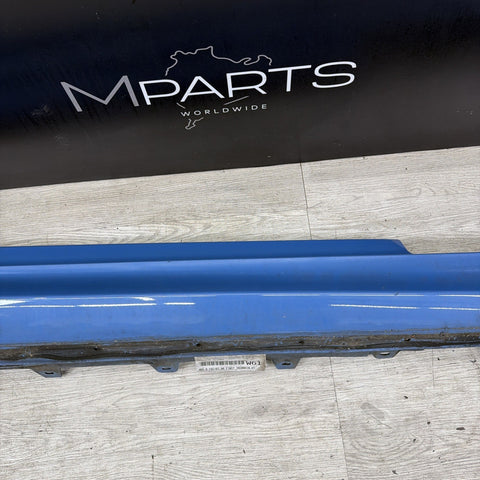 15-20 BMW F82 F83 M4 Rocker Panel Side Skirt Right Passenger Yas Marina Blue