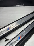 06-10 OEM BMW E63 E64 Illuminated Door Sills Covers Trim Entrance Plates Set