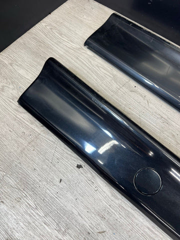 94-99 BMW E36 M3 SEDAN SIDE SKIRTS ROCKER PANELS MOLDINGS COSMOS BLACK