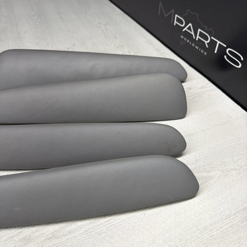 01-06 BMW OEM E46 M3 Coupe Trim Armrest Pads Set Gray Grey 8238622 *Notes*