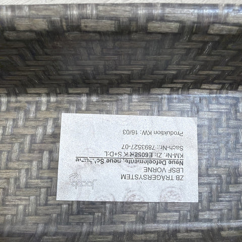 01-06 BMW E46 M3 Front Bumper Rebar Reinforcement Beam