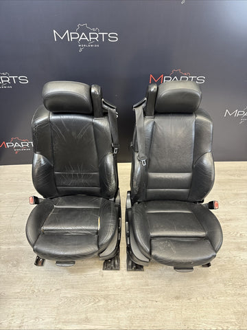 01-06 BMW E46 M3 Convertible Interior Front Non Heated Seats Black