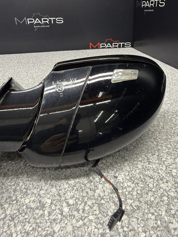 06-08 BMW E63 E64 M6 Door Right Passenger Mirror Sapphire Black *Paint Bubbling