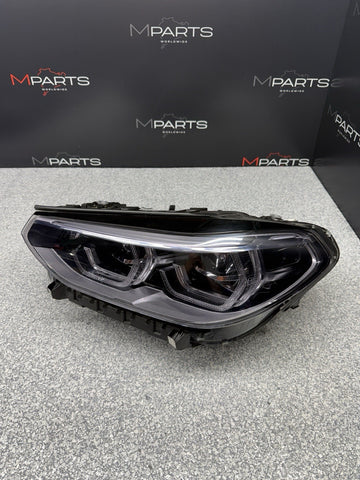BMW 18-21 X3 X4 X3M X4M HEADLIGHT LEFT DRIVER ADAPTIVE LED CONPLETE 8739657