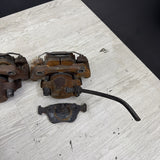 BMW OEM GENUINE E36 M3 Z3 M FRONT BRAKE CALIPERS SET PAIR LEFT RIGHT PAD *RUSTY*