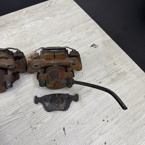 BMW OEM GENUINE E36 M3 Z3 M FRONT BRAKE CALIPERS SET PAIR LEFT RIGHT PAD *RUSTY*