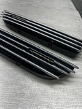 01-06 BMW E46 M3 Fender Vent Grilles Grills Trims Chrome OEM No Emblems