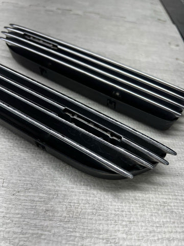 01-06 BMW E46 M3 Fender Vent Grilles Grills Trims Chrome OEM No Emblems
