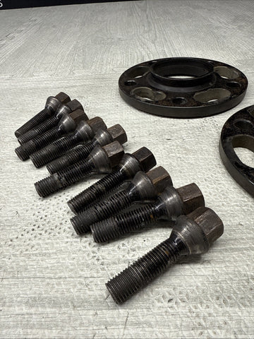 12.5MM Spacers + Extended Bolts PAIR 5x120 BMW E SERIES RENN MOTORSPORT