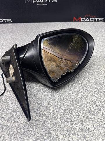 2006-2008 BMW E63 E64 M6 Door Left Driver Mirror Sapphire Black *Broken Glass