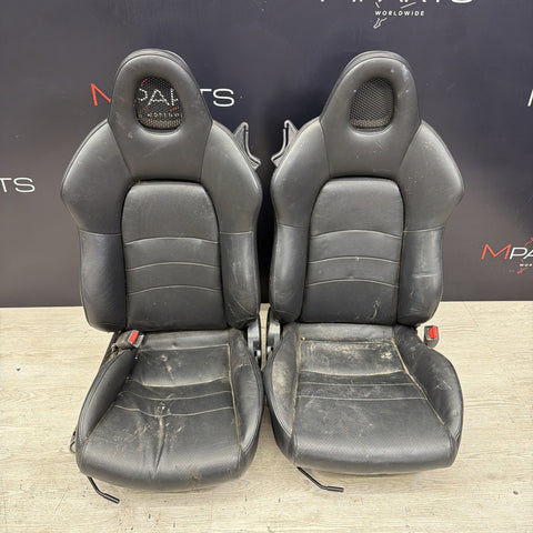 Honda S2k S2000 Interior Front Heated Seats Black Passenger Driver (Bent Rail)