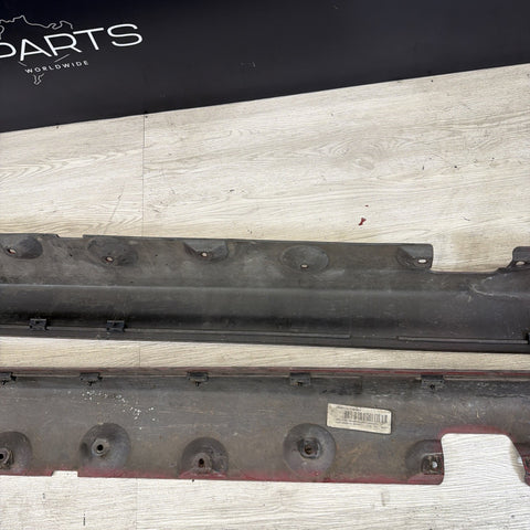 01-06 BMW E46 M3 Rocker Panel Side Skirts OEM Imola Red *Notes*