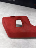 FERRARI F8 TRIBUTO RED ALCANTARA DRIVER LEFT LH LOWER DASH PANEL TRIM OEM