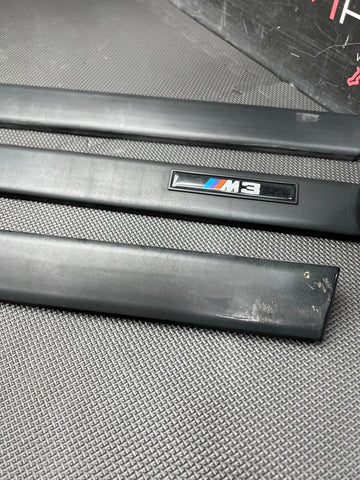 95-99 BMW E36 M3 COUPE FRONT LEFT & RIGHT DOOR BODY MOLDINGS OEM