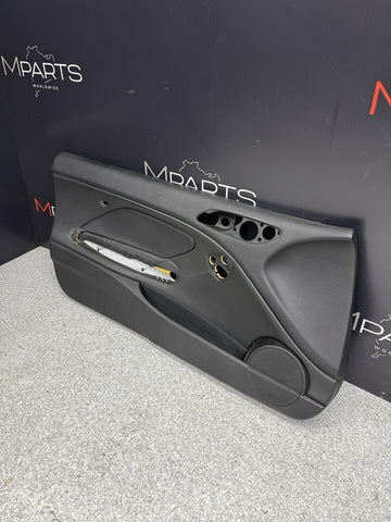 01-06 BMW E46 M3 FRONT DRIVER LEFT SIDE DOOR PANEL CARD BLACK OEM