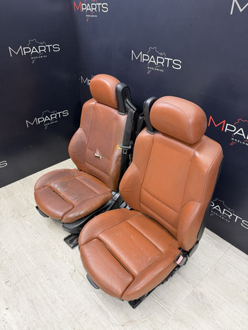 01-06 BMW E46 M3 Convertible Interior Front Heated Seats Cinnamon *Notes*