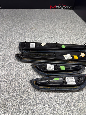 01-06 BMW E46 M3 Convertible Door Arm Rest Armrest Pads Black *Broken Tab*
