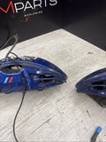 20-24 OEM BMW F97 F98 X3M X4M Front Left Right Brake Calipers Brembo Blue
