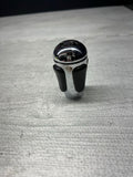 2004-2006 BMW E46 M3 SMG GEAR SHIFT KNOB NAPPA LEATHER CHROME OEM
