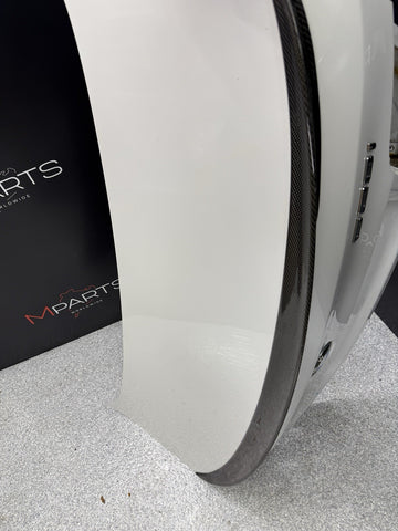 (PICKUP ONLY) 11-16 BMW F10 528i 535i 550i M5 REAR TRUNK LID SHELL PANEL WHITE