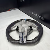 NEW 15-20 BMW F80 F82 F83 M3 M4 Carbon Fiber Steering Wheel Tri Color NO TRIM