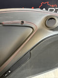 Left Driver Door Card Panel Black / Red Stitching 19-23 Ferrari F8 Tributo