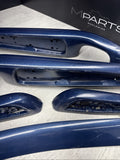 01-06 BMW E46 M3 Convertible Interior Armrests Trim Set Painted Blue