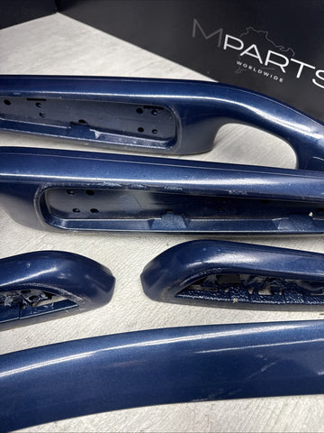 01-06 BMW E46 M3 Convertible Interior Armrests Trim Set Painted Blue